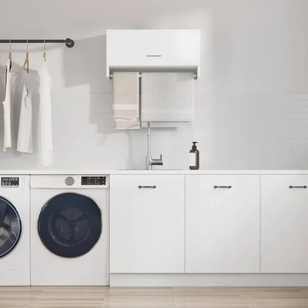 vidaXL Wardrobe White 70x32.5x35 cm Engineered Wood