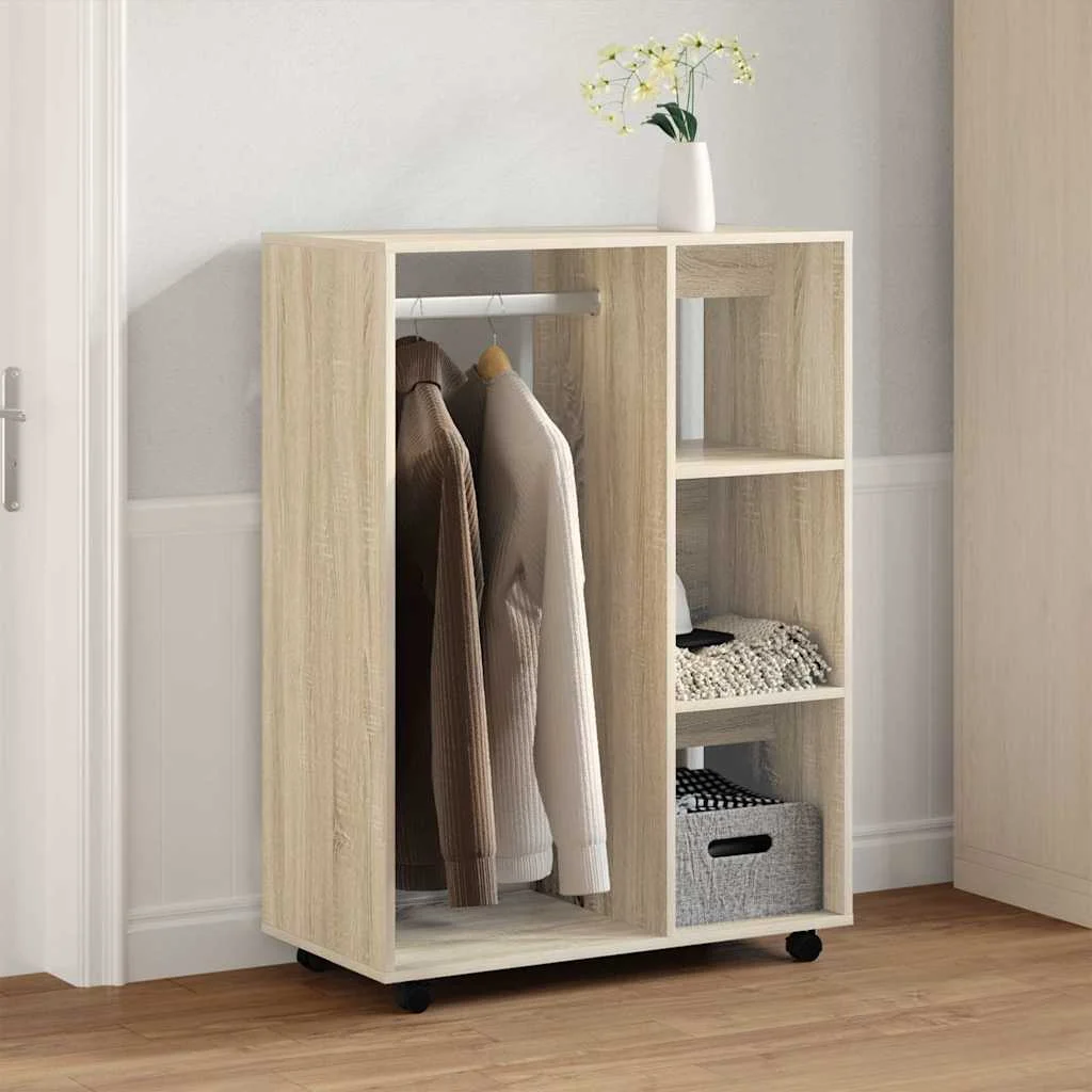vidaXL Wardrobe Sonoma Oak 80x40x110 cm Engineered Wood
