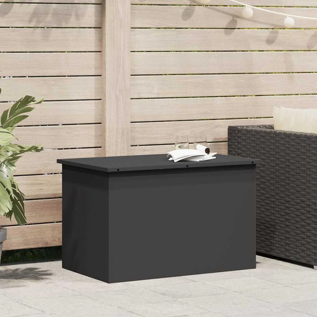 vidaXL Garden Storage Cushion Box Galvanised Steel 80 x 50.5 x 50 cm