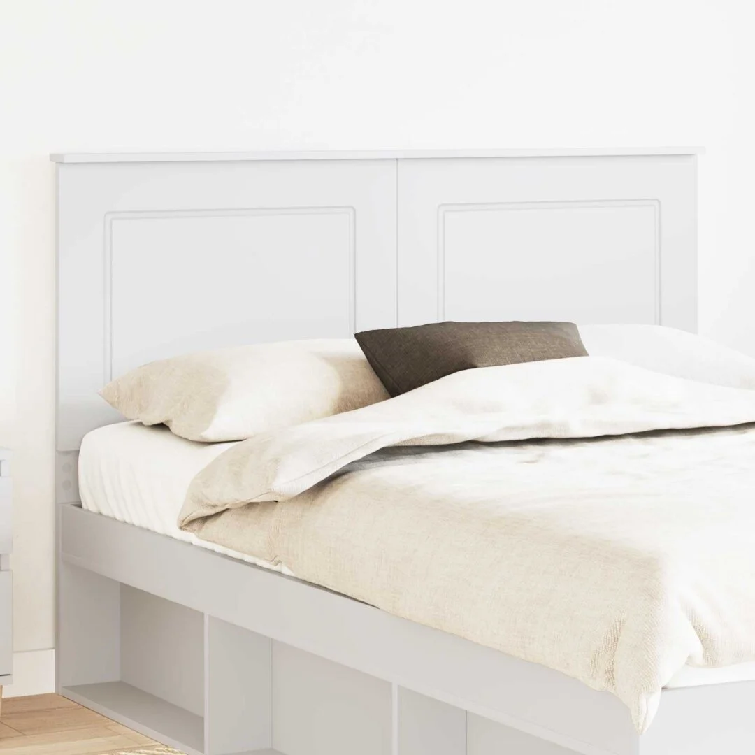 vidaXL Headboard White 100 cm Engineered Wood – 153 x 7 x 100 cm