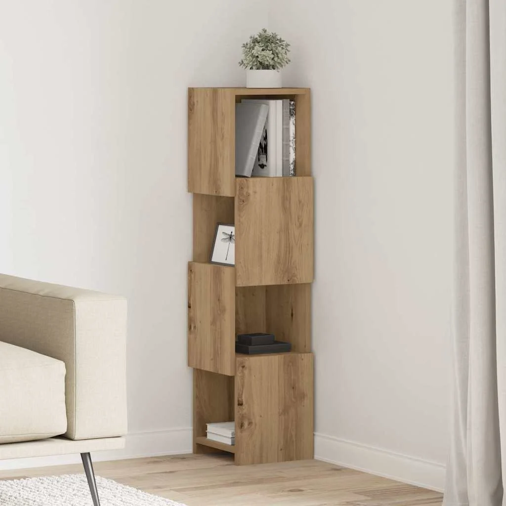 vidaXL Corner Cabinet 25.5x25x102cm Engineered Wood Artisan Oak