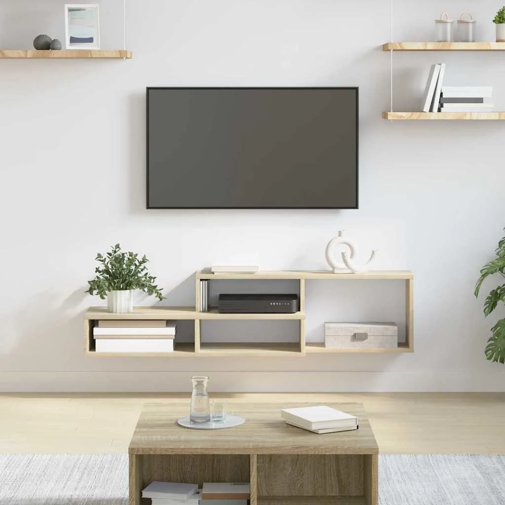 vidaXL Wall TV Stand 120x25x28.5cm Engineered Wood