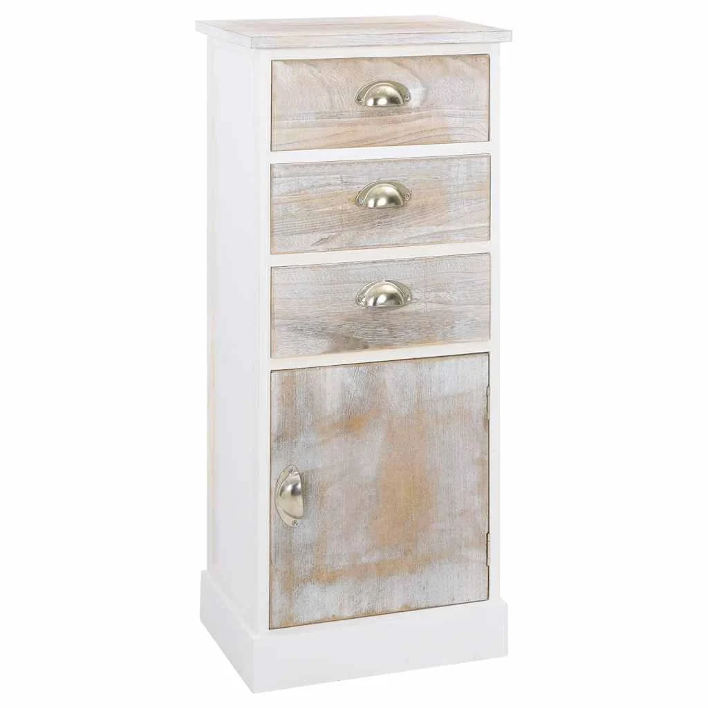 vidaXL Side Cabinet 38x28x86 cm Paulownia Wood