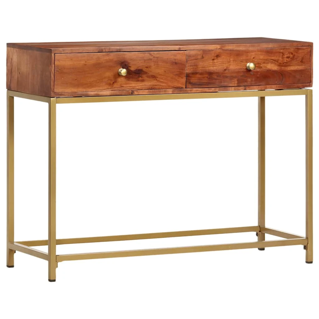 vidaXL Console Table 100x35x76 cm Solid Wood Acacia