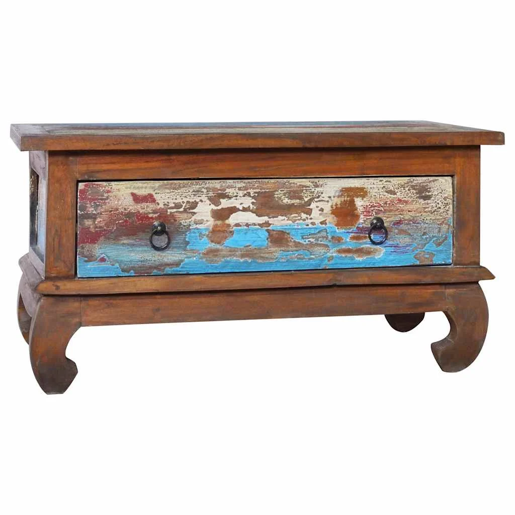 vidaXL Coffee Table 80x50x40 cm Reclaimed Teak Wood