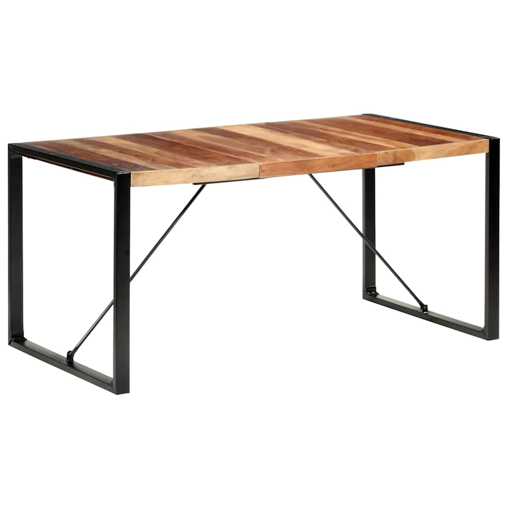 vidaXL Dining Table 160x80x75 cm Solid Wood