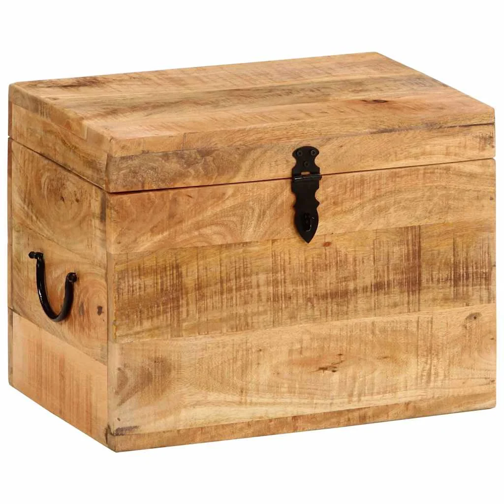 vidaXL Storage Box 39x28x31 cm Solid Wood Mango