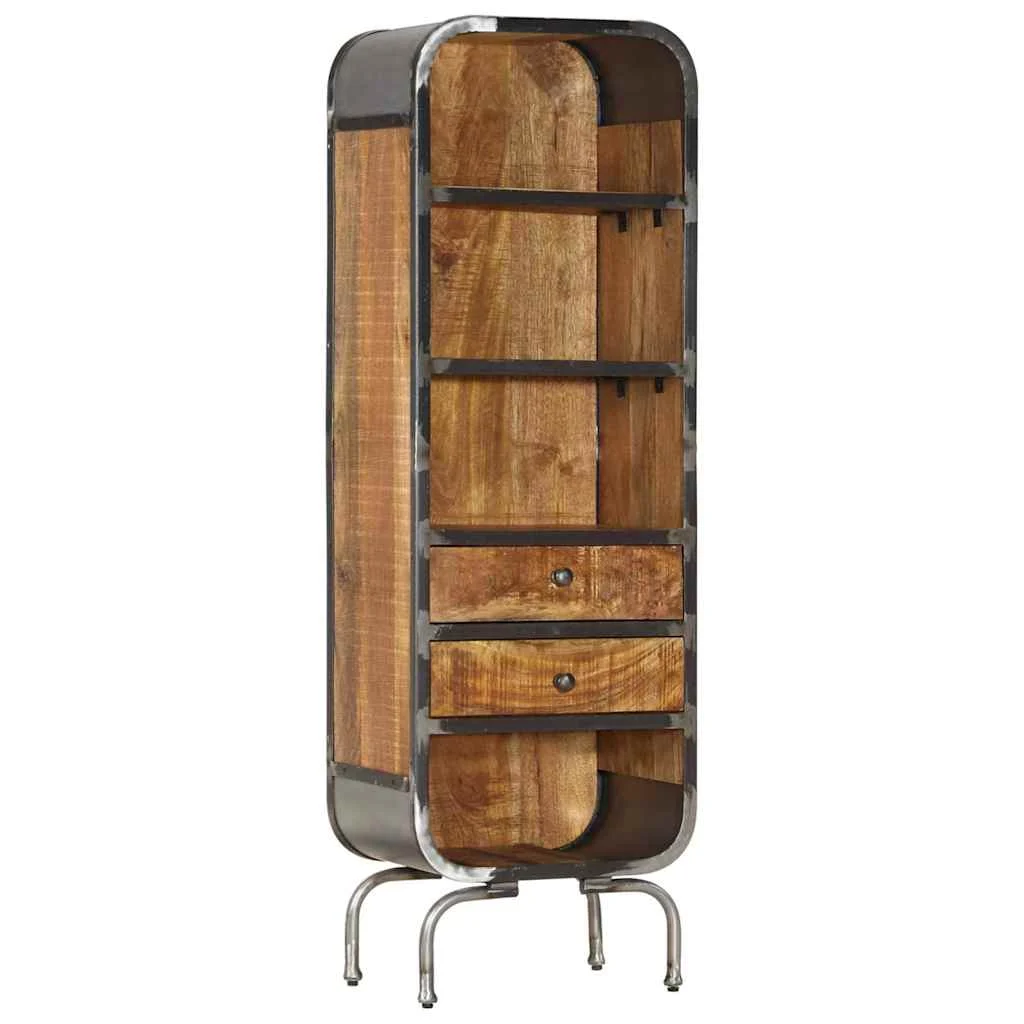 vidaXL Highboard 40x30x126 cm Solid Wood Mango
