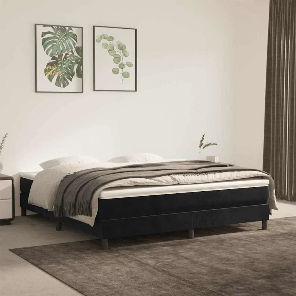 vidaXL Pocket Spring Bed Mattress Medium Black 152x203x20 cm Queen