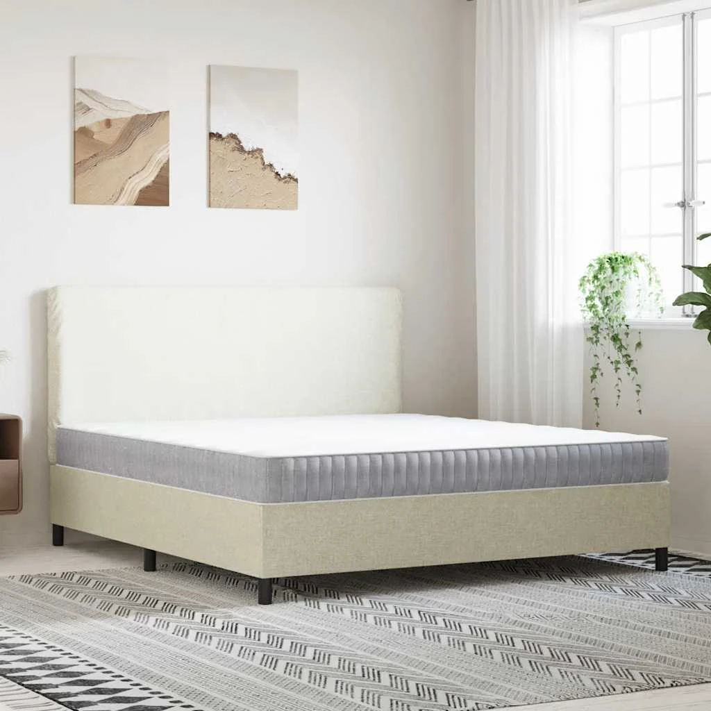 vidaXL Pocket Spring Mattress Medium 183x203 cm King Size – 19 cm Thick