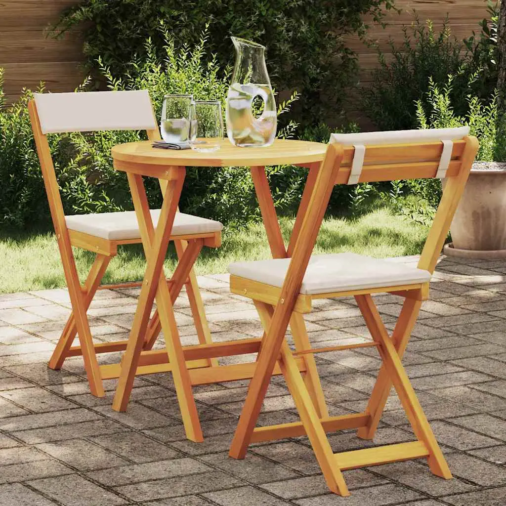 vidaXL Garden Dining Set 3 pcs Oil Natural Solid Acacia Wood