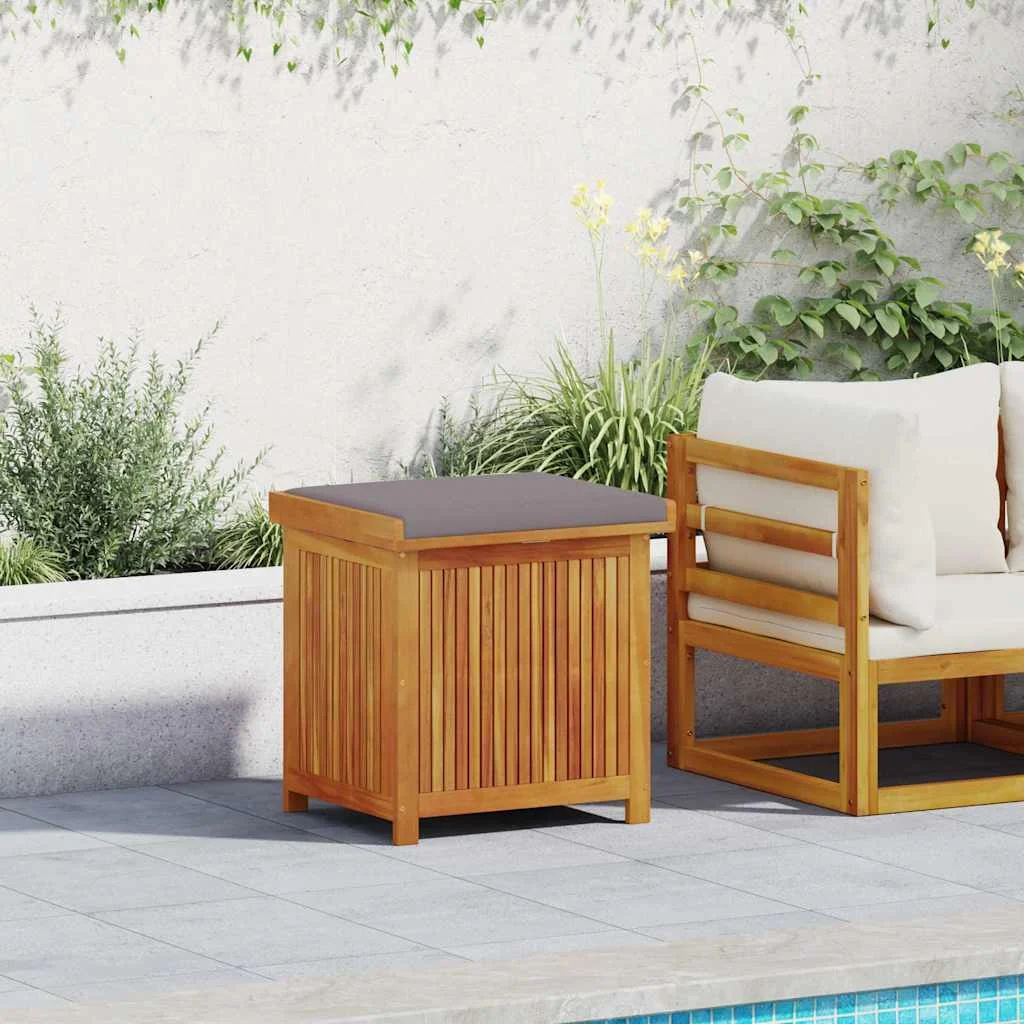vidaXL Outdoor Cushion Box 60x50x61 cm Solid Wood Acacia